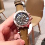 Copy Breitling Super Avenger II SS Brown Leather Strap Watch 43mm